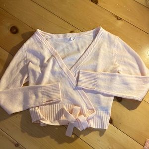 Bloch ballet pink wrap sweater size large